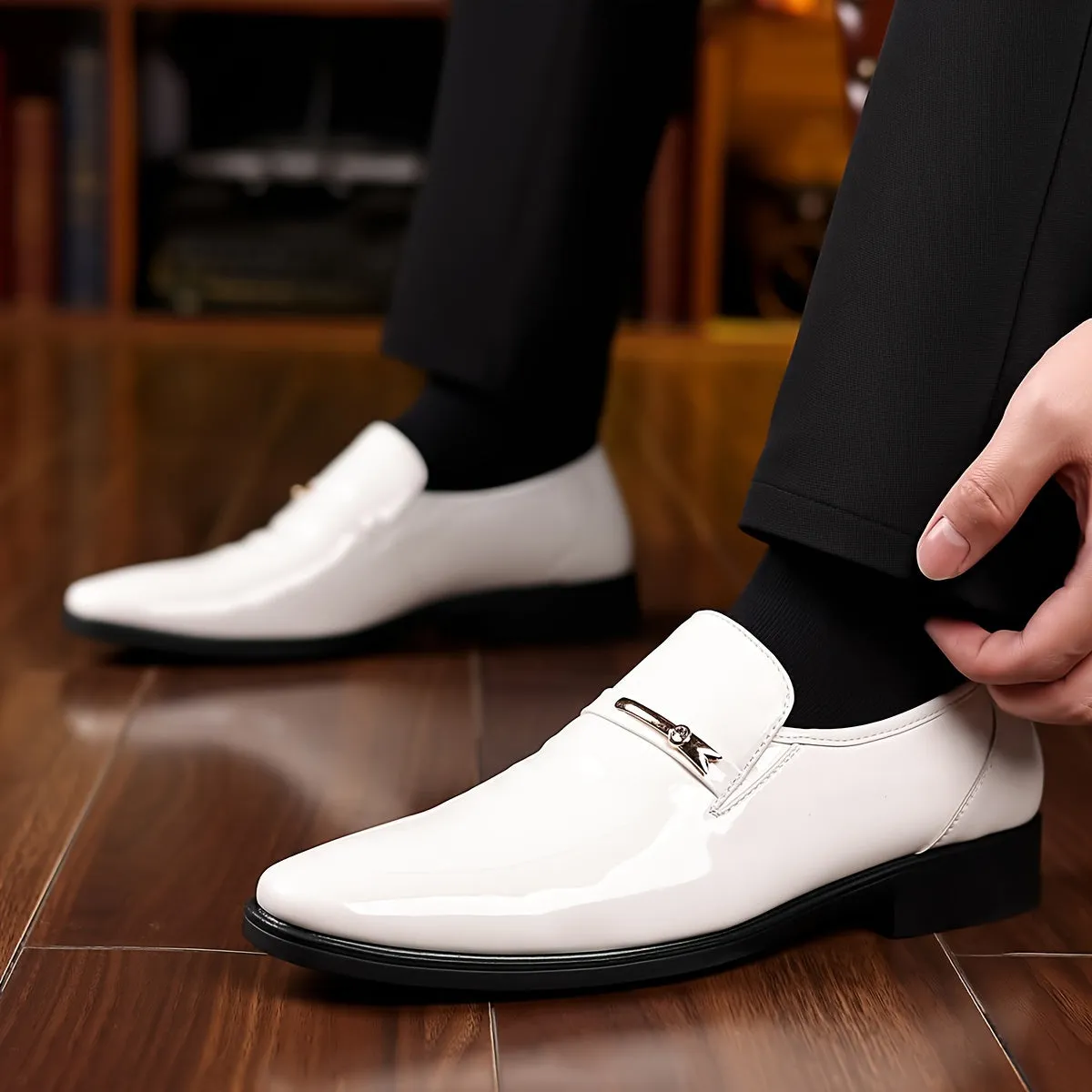 Men's Slip-On PU Leather Luxurious Comfortable Dress Shoes
